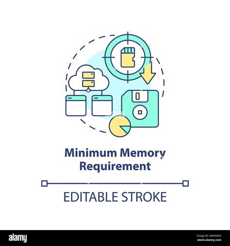 Minimum memory requirement concept icon Stock Vector Image & Art - Alamy