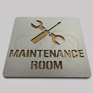 SMEDOR® Luxury Indicative MAINTENANCE ROOM Signboard | 3M Self Adhesive ...
