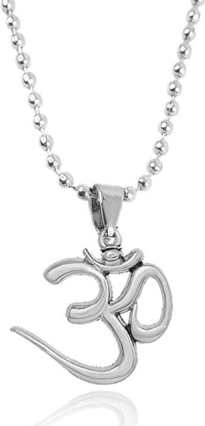Uniqon Silver Om Chand Symbol God Lord Shiva Mahadev Mahakaal Locket ...