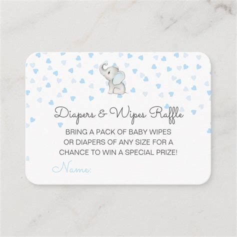 Editable Diapers Wipes Raffle Baby Shower Inserts | Zazzle in 2025 ...