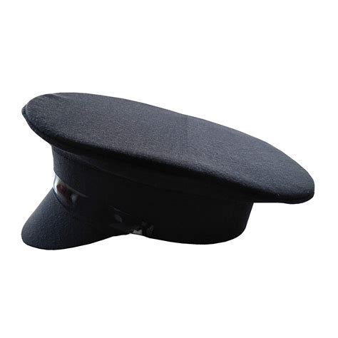 Security Guard Peak Cap (Black, Free Size) – Blue Army