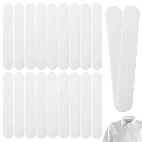Buy HANNEA® 20pcs Collar Protector Sweat Pads - White Collar Grime ...