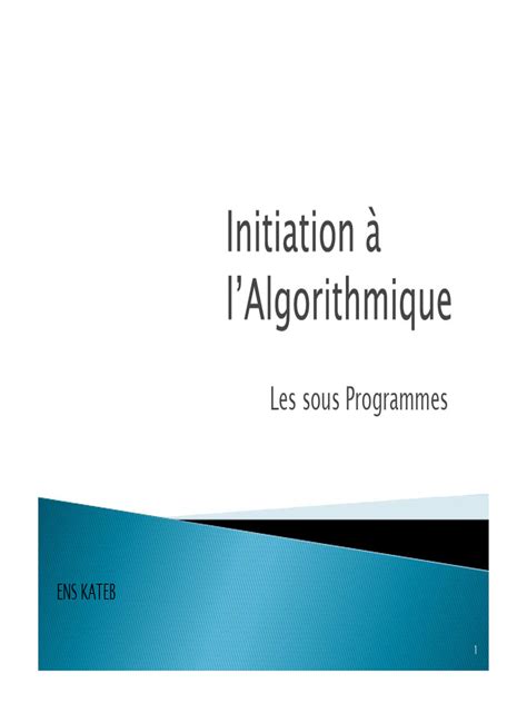 Image result for Sous-Programme Algorithme