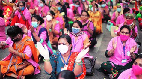 UP: ASHA Workers Protest Again, not Paid Salaries for Six Months ...
