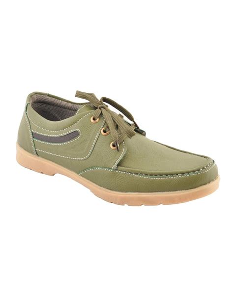Buy Men's Synthetic Casual OLIVE Color Shoes By Bootwale at Amazon.in