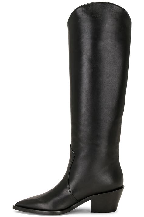 Gianvito Rossi Vitello Glove Boot in Black | FWRD