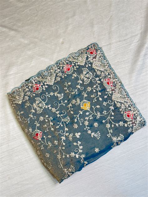 Light Blue Designer Saree (Copy) – Manya Clothing