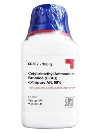SRL Cetyltrimethyl Ammonium Bromide (CTAB) AR Grade, 99%, 100Gm, CAS NO ...