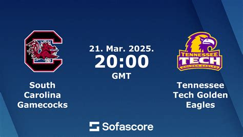 South Carolina Gamecocks Tennessee Tech Golden Eagles live score, video ...