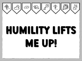 HUMILITY LIFTS ME UP! Kites Bulletin Board Kit, Ready to print Kit ...