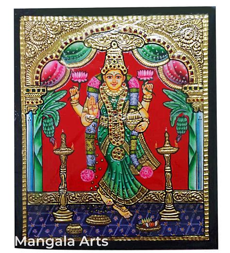 Grahalakshmi Tanjore Painting | Mangala Arts