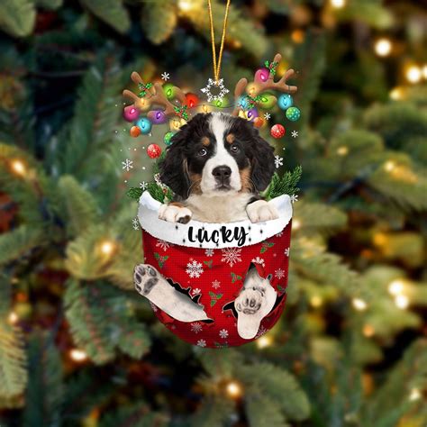 Bernese Mountain Dog Christmas Ornament, Dog Lovers Gift Idea Xmas ...