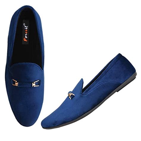 Buy FORSSIL Present Present Buckled Velvet Formal Casual Slip-on ...