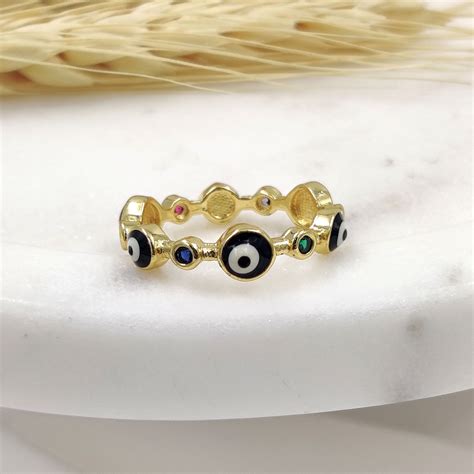 Bonnie Evil Eye Ring – LOLO LéPA