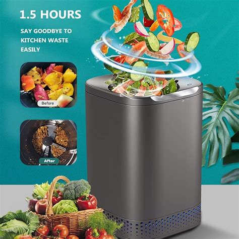 DOENUUB Smart Kitchen Compost Bin, 2.5L Automatic Food Waste India | Ubuy