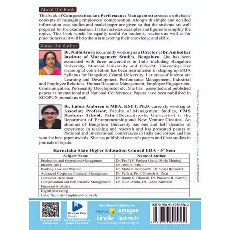 Compensation and Performance Management Book BBA 5th Sem KSHEC