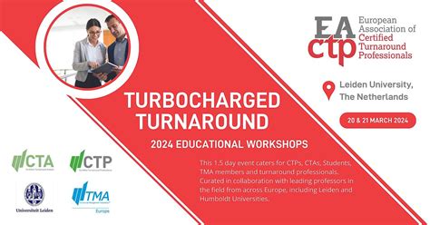 Turbocharged Turnaround: 2024 Workshops, Leiden University - Kamerlingh ...