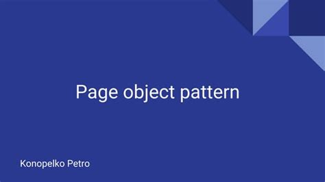 Image result for Page Object Design Pattern Python