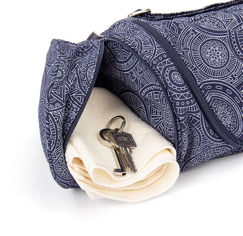 Yogatasche / Yogamattentasche aus Baumwolle mit Blättermuster