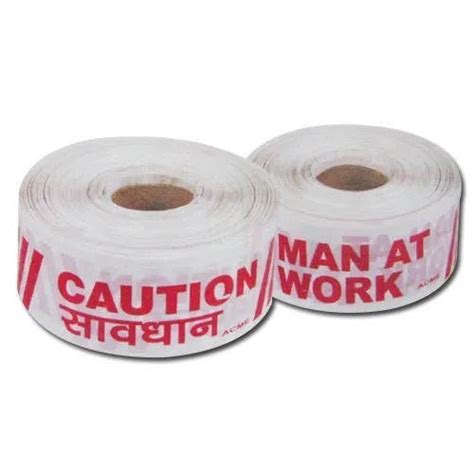 High-Strength Barricading Tape – 100 Meter, White, Safety Marking Tape ...