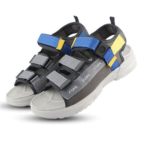 FUEL Combat-05 Comfortable and Stylish Casual Sandals For Men's (Grey ...