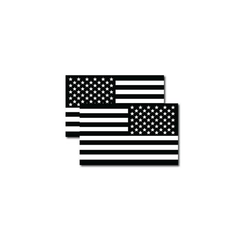 Buy Magnet Me Up Black and White American Flag Car Magnet Decal ...