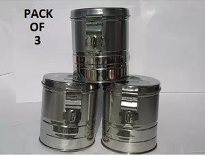 MKHUB Steel Utility Container - 3000 ml Price in India - Buy MKHUB ...