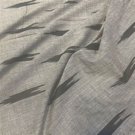 Buy Premium Grey Black Ikkat Print Cotton Fabric Online at TradeUNO ...