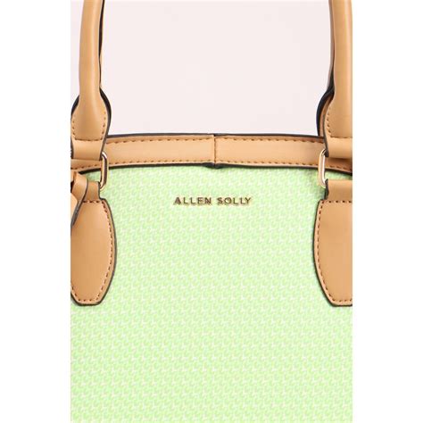 Buy Allen Solly Women Green Colorblock Casual Handbag with Detachable ...