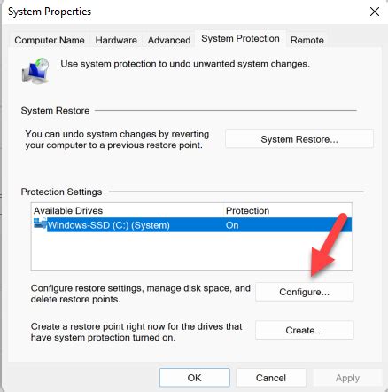 System Protection Windows 11 的图像结果