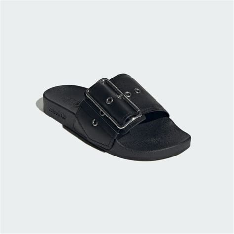 adidas x Jeremy Scott Adilette Slides - Black | Free Shipping with adiClub