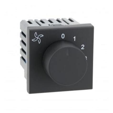 Legrand Myrius Fan step regulator 100W 2 module Black | mykit | Buy ...