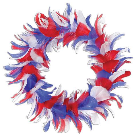 Beistle - Fancy Wreath - Red, Blue and White - 12" - 6 Pack | Oriental ...