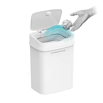 Ninestars DZT-12-5 Touchless Stylish Motion Sensor Dustbin with Lid ...