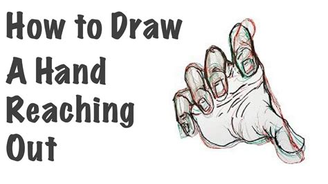 How to Draw a Hand Reaching Out - hand drawing tutorial - YouTube