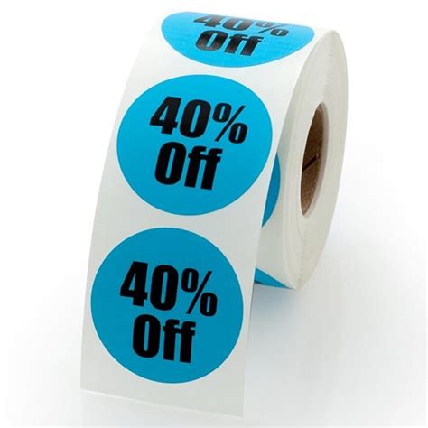 VishYogi Printers - 40% Off Sale Retail Round Pricing Label/Sticker 1.5 ...