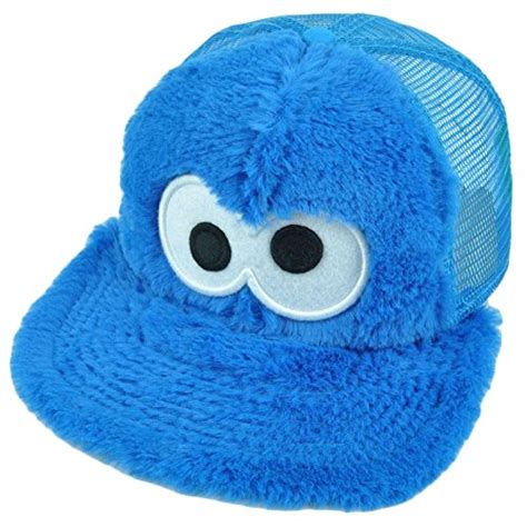 Buy 123 Sesame Street Cookie Monster Fuzzy Tv Show Snapback Hat Cap ...