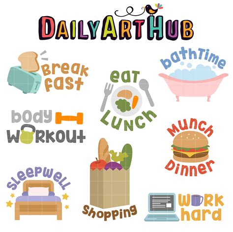 Daily Life Clip Art Set – Daily Art Hub – Free Clip Art Everyday