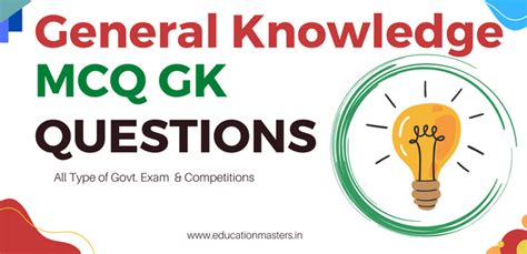 3817+ General Knowledge MCQ Questions | GK Questions MCQ | gk mcq ...