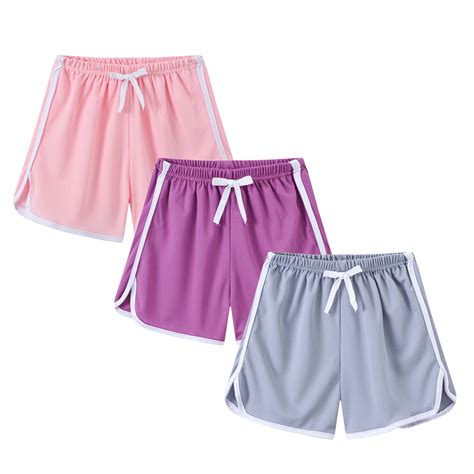 Posijego 3 Pack Toddler Girls Athletic Shorts Little Girl Active ...