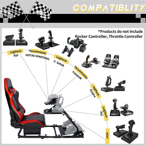 Marada Flight Sim Cockpit with Red Seat, for | Ubuy India