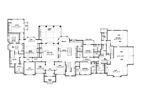 Athens Manor | Home design floor plans, How to plan, House plans