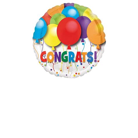 Amscan Bold Congratulations Foil Balloon Standard : Amazon.in: Home ...