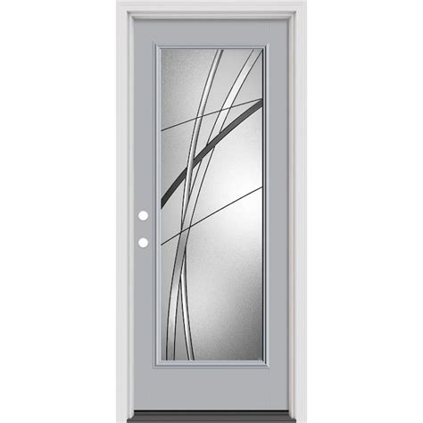 Masonite Kordella 36-in x 80-in x 4-9/16-in Fiberglass Half lite Left ...