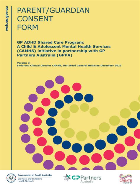 Fillable Online Parent/guardian Consent Form for Gp Adhd Shared Care ...