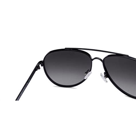 Buy Matte Black Grey Gradient Full Rim Aviator Vincent Chase Online The ...