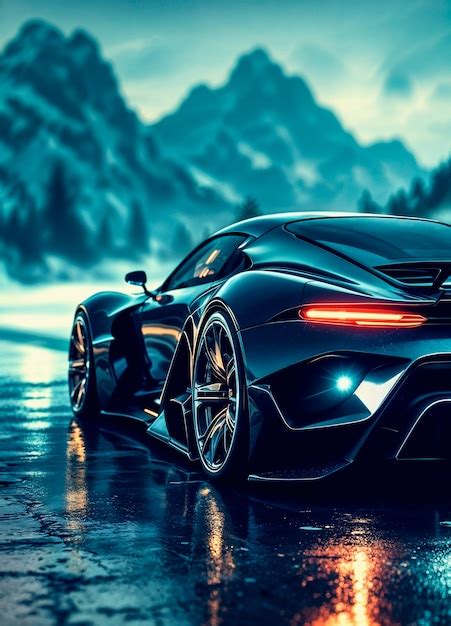 Night drive supercar | AI-generated image