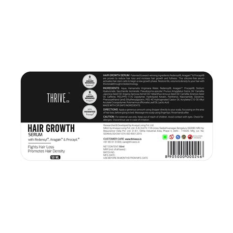 Buy Thriveco Hair Growth Serum 50ml @ ₹1799 | Approved by Experts