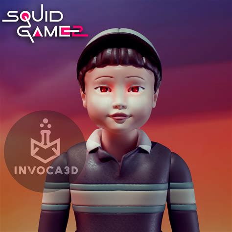 3D file Cheol-Su Squid Game Robot Doll | Young-Hee - Male partner ...