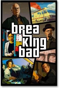 Breaking Bad Wall Poster - In GTA 5 Style - Heisenberg - HD Quality ...